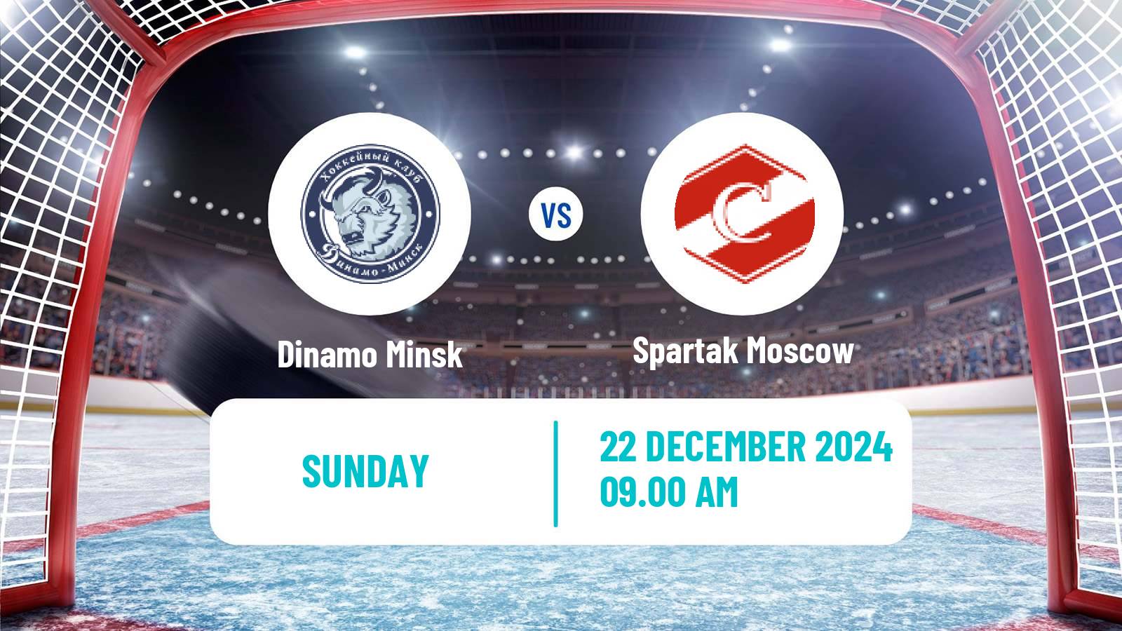 Hockey KHL Dinamo Minsk - Spartak Moscow