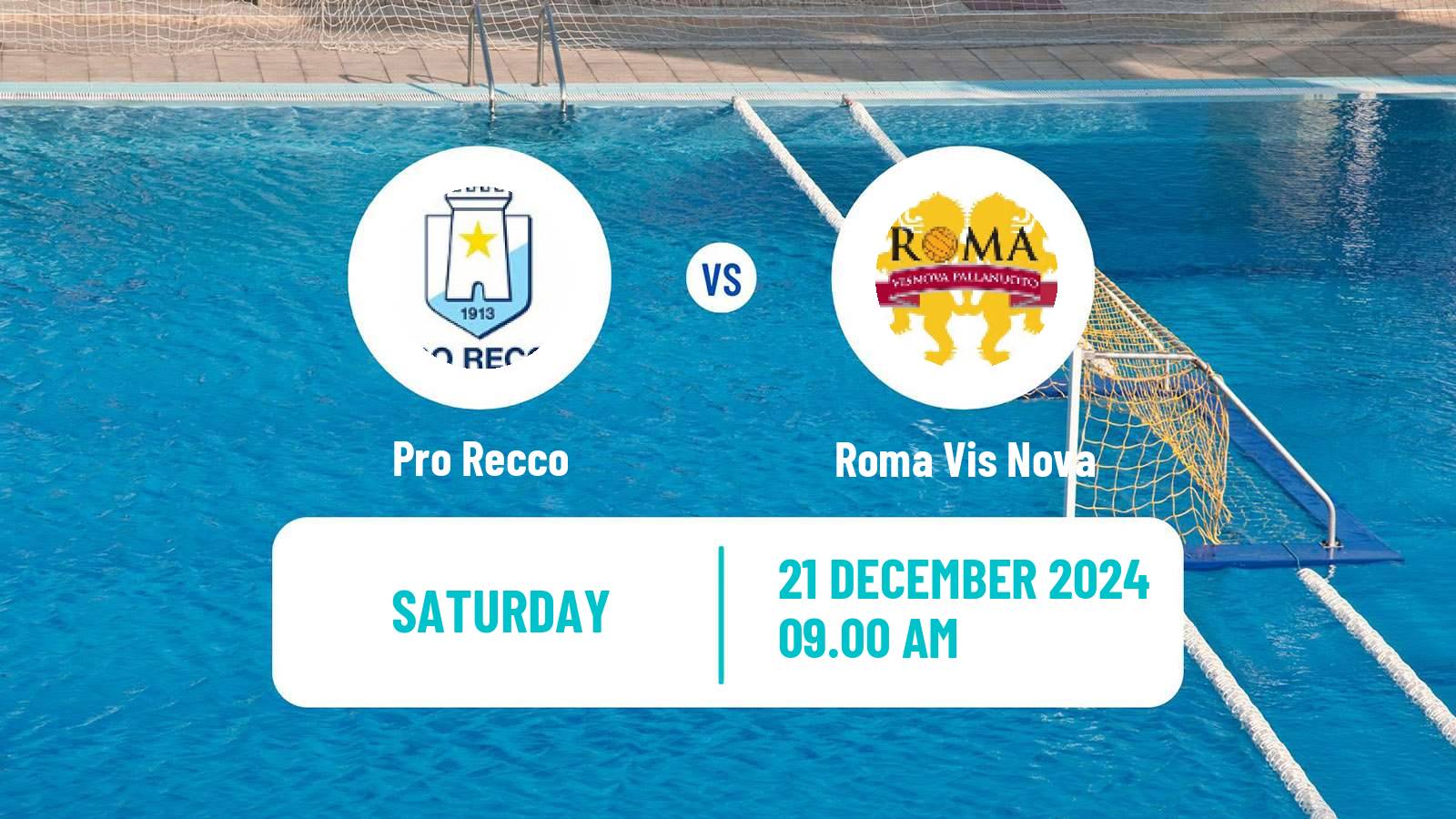 Water polo Italian A1 Water Polo Pro Recco - Roma Vis Nova