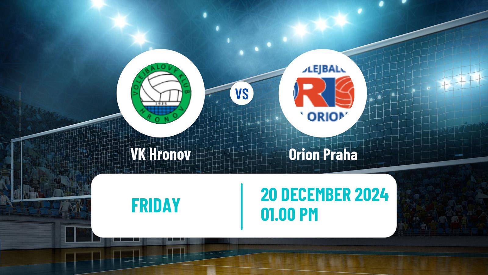 Volleyball Czech 1 Liga Volleyball Women Hronov - Orion Praha