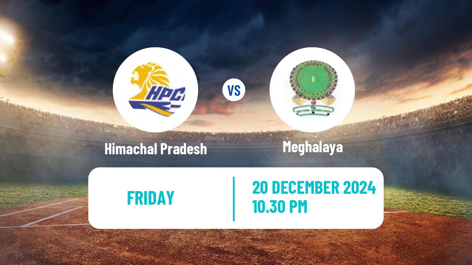 Cricket Vijay Hazare Trophy Himachal Pradesh - Meghalaya