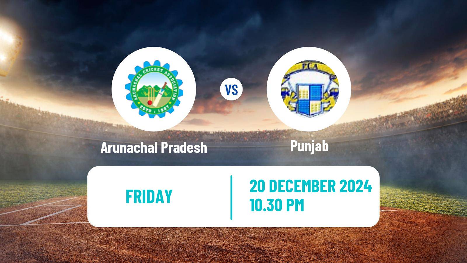 Cricket Vijay Hazare Trophy Arunachal Pradesh - Punjab