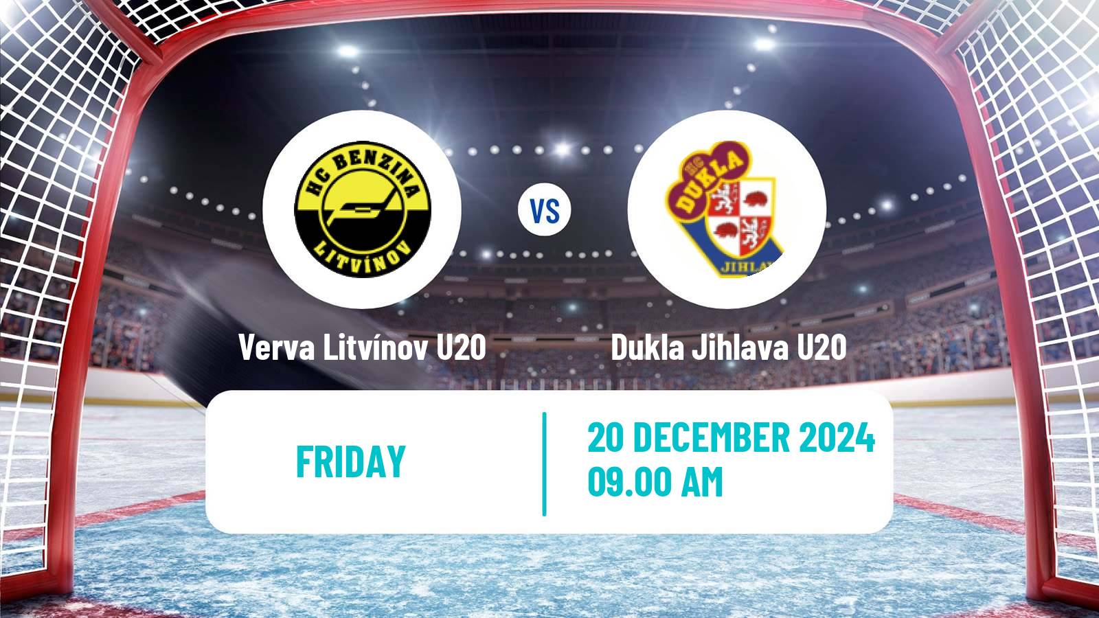 Hockey Czech ELJ Verva Litvínov U20 - Dukla Jihlava U20