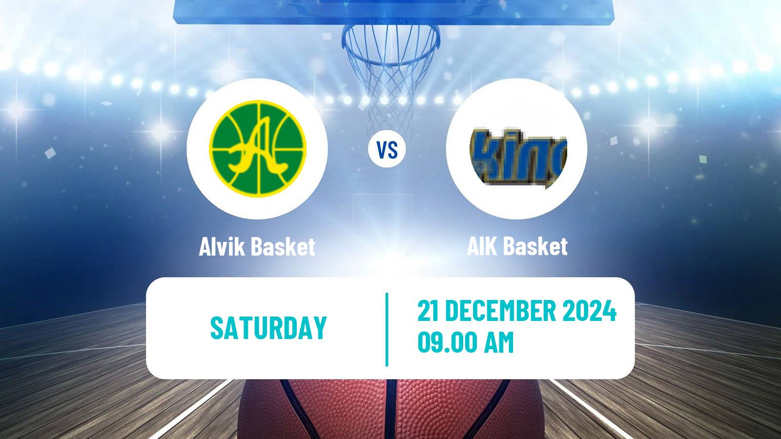 Basketball Swedish Superettan Basketball Alvik - AIK Basket