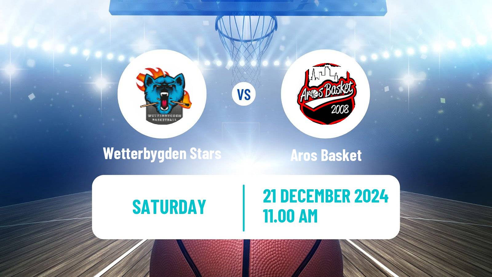 Basketball Swedish Superettan Basketball Wetterbygden Stars - Aros Basket