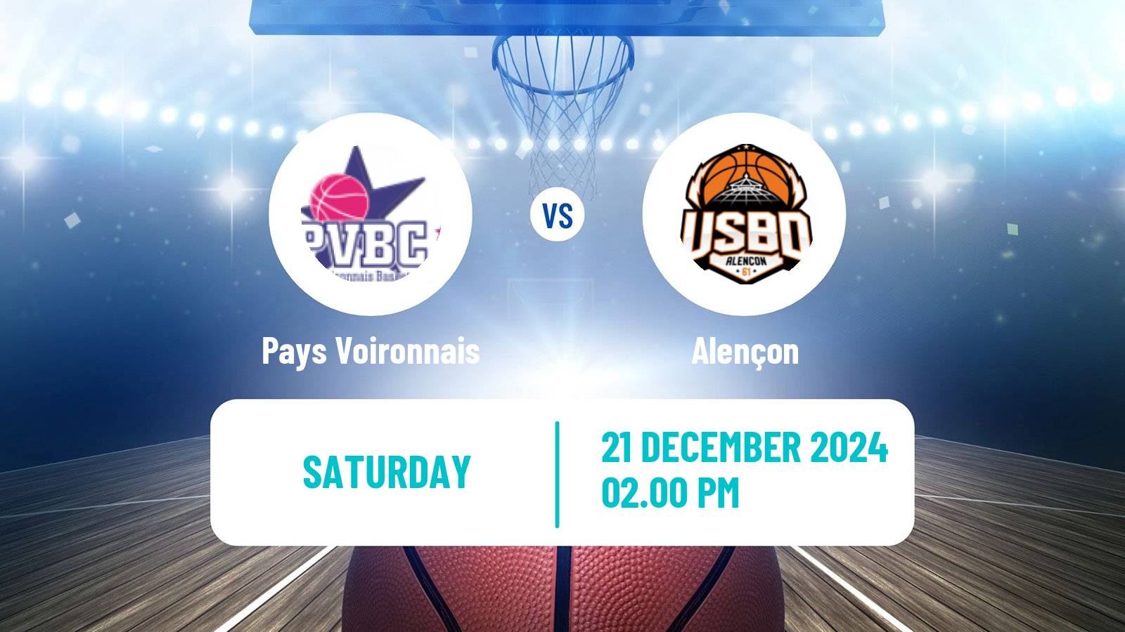 Basketball French Ligue 2 Basketball Women Pays Voironnais - Alençon