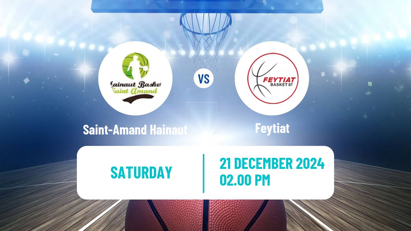 Basketball French Ligue 2 Basketball Women Saint-Amand Hainaut - Feytiat