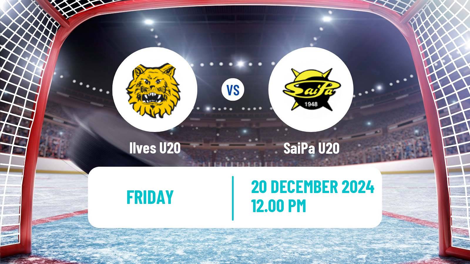 Hockey Finnish SM-sarja U20 Ilves U20 - SaiPa U20