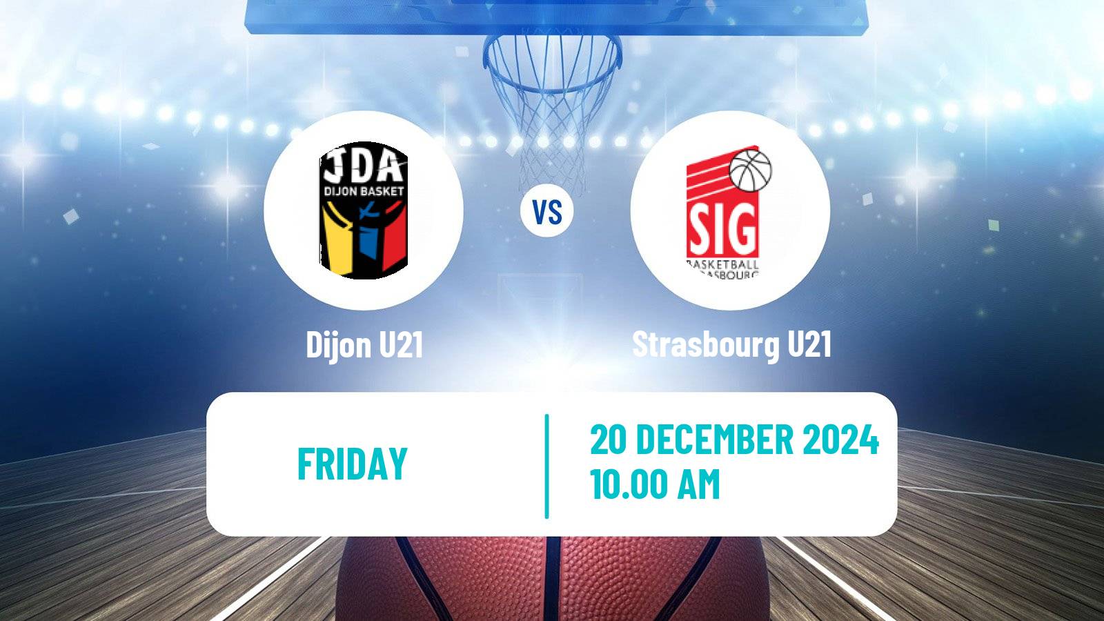 Basketball French Espoirs U21 Basketball Dijon U21 - Strasbourg U21