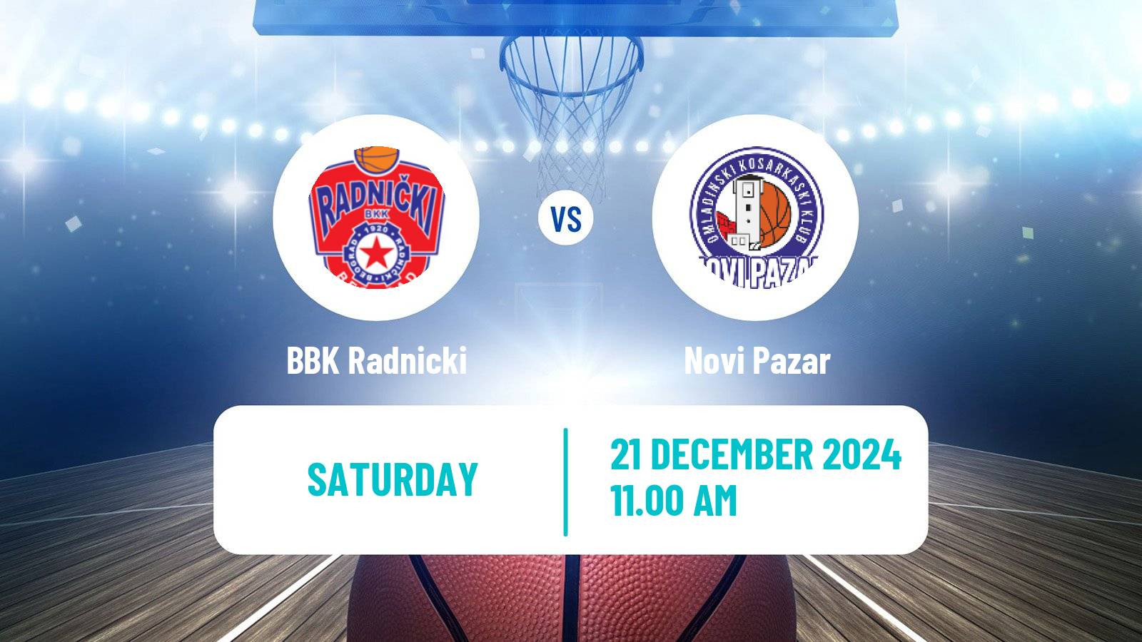 Basketball Serbian First League Basketball BBK Radnicki - Novi Pazar