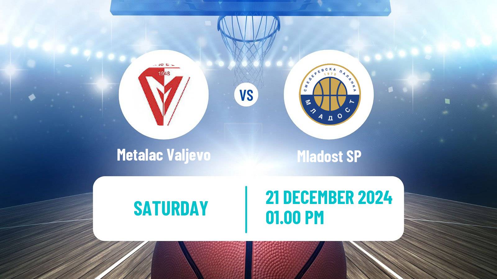 Basketball Serbian First League Basketball Metalac Valjevo - Mladost SP