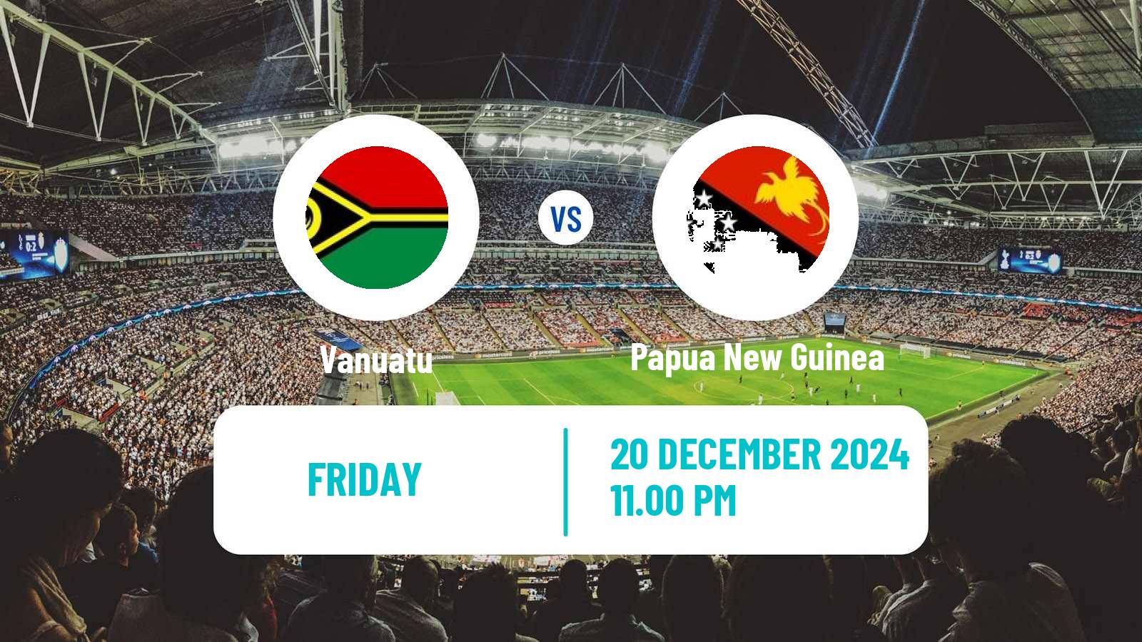 Soccer Friendly Vanuatu - Papua New Guinea