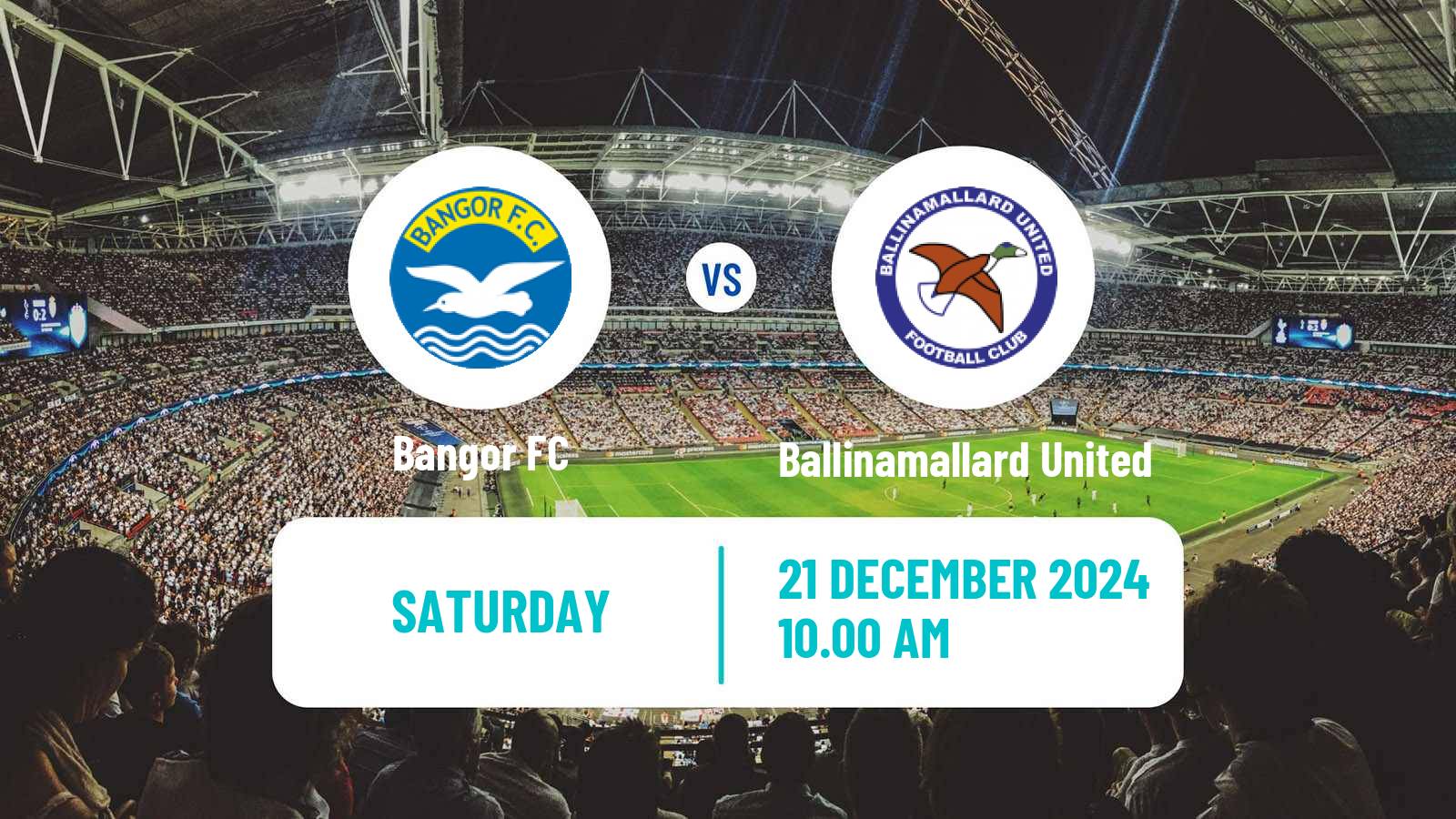 Soccer Northern Irish Championship Bangor - Ballinamallard United