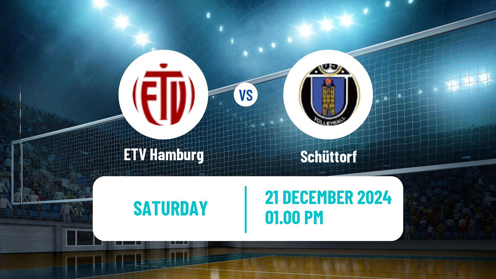 Volleyball German 2 Bundesliga North Volleyball ETV Hamburg - Schüttorf