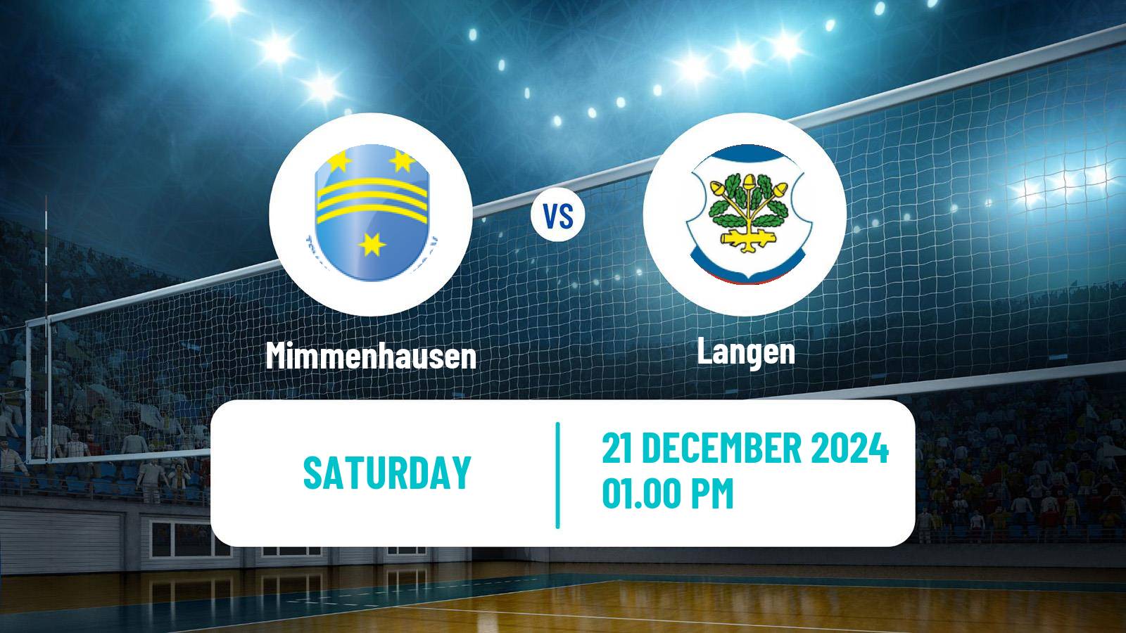 Volleyball German 2 Bundesliga South Volleyball Mimmenhausen - Langen