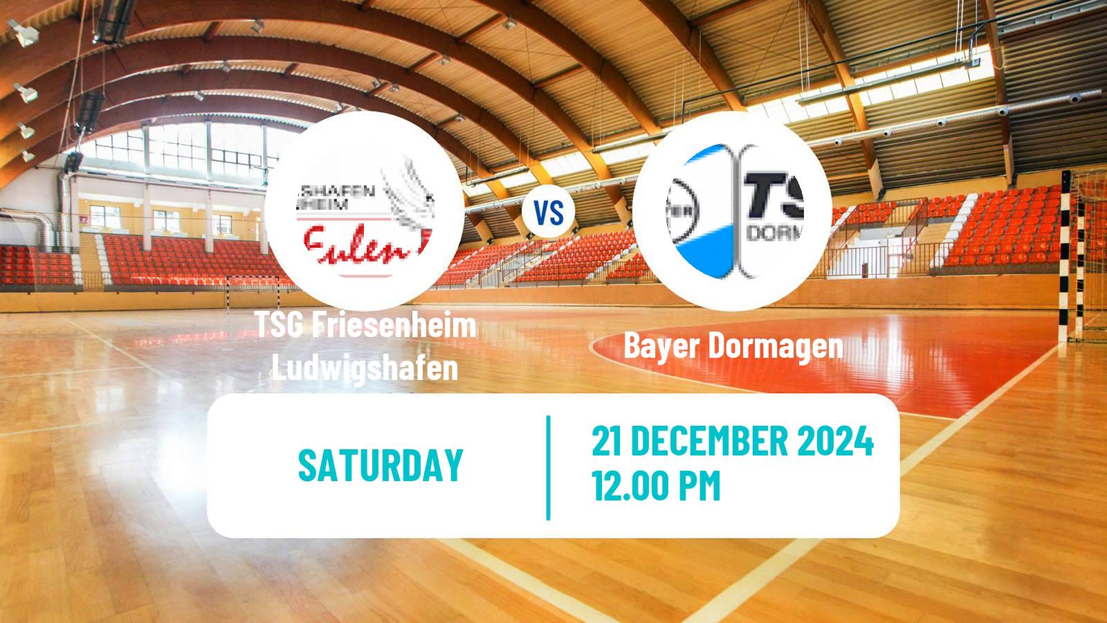 Handball German 2 Bundesliga Handball TSG Friesenheim Ludwigshafen - Bayer Dormagen