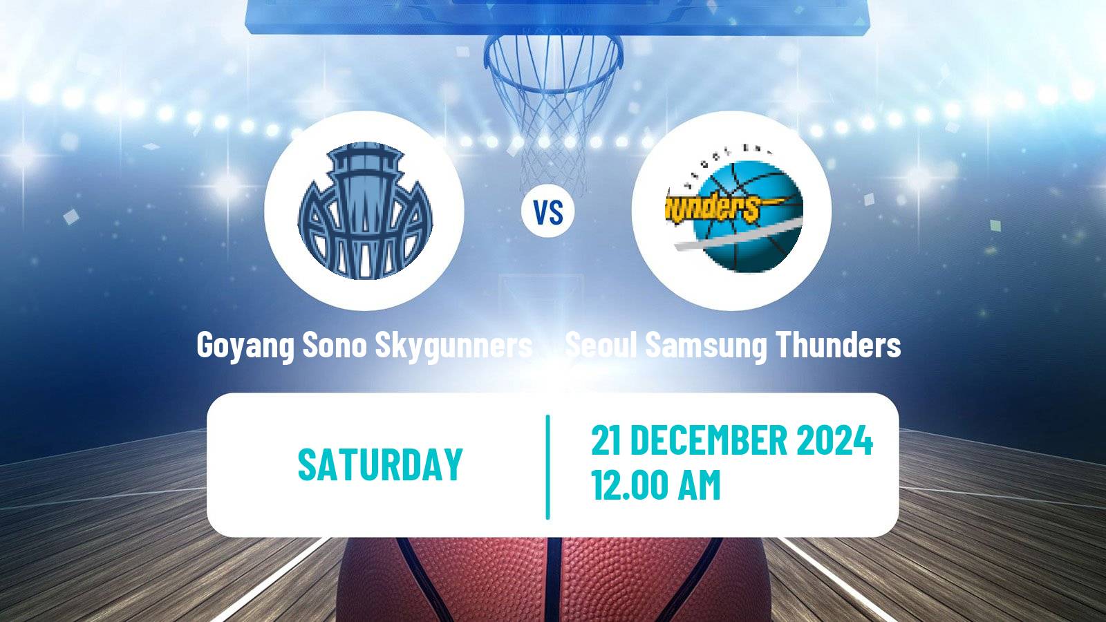 Basketball KBL Goyang Sono Skygunners - Seoul Samsung Thunders