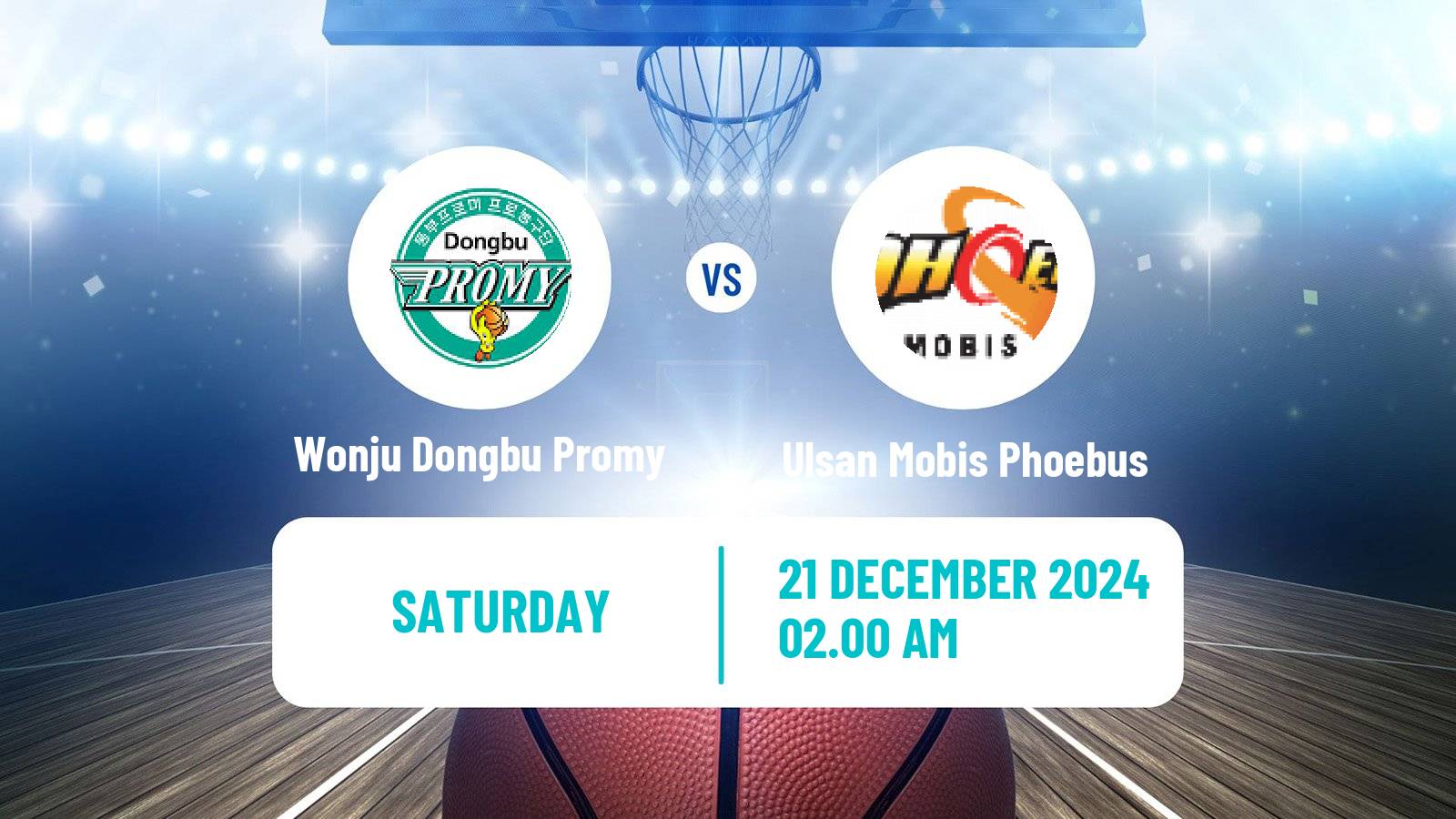 Basketball KBL Wonju Dongbu Promy - Ulsan Mobis Phoebus