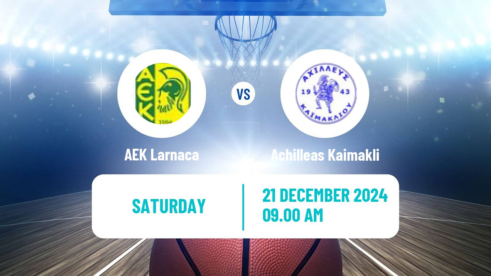 Basketball Cypriot Division A Basketball AEK Larnaca - Achilleas Kaimakli