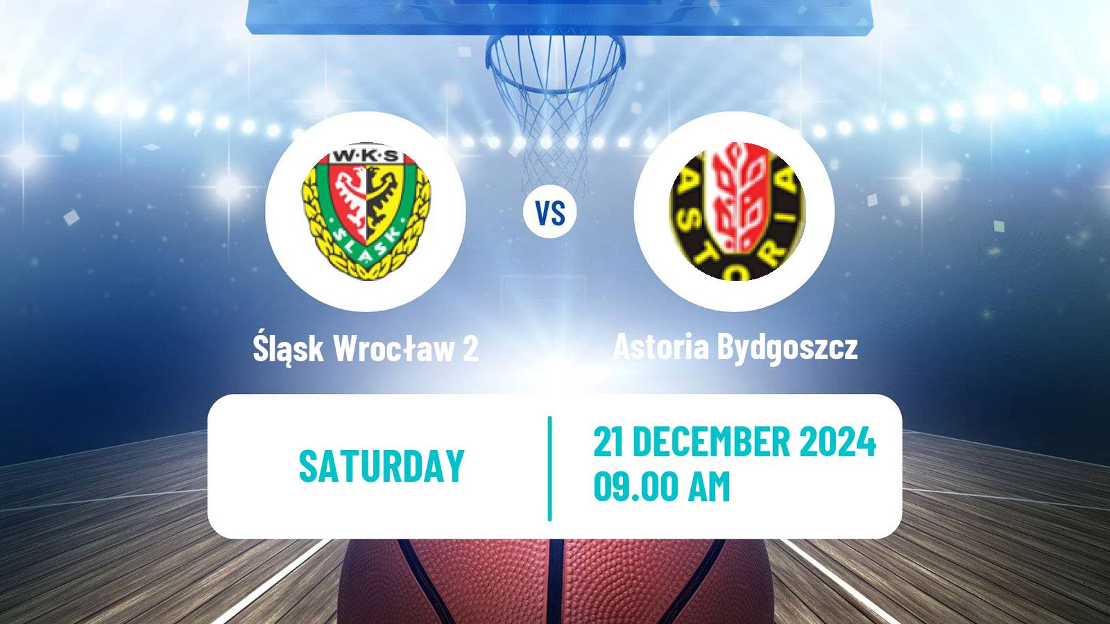 Basketball Polish 1 Liga Basketball Śląsk Wrocław 2 - Astoria Bydgoszcz