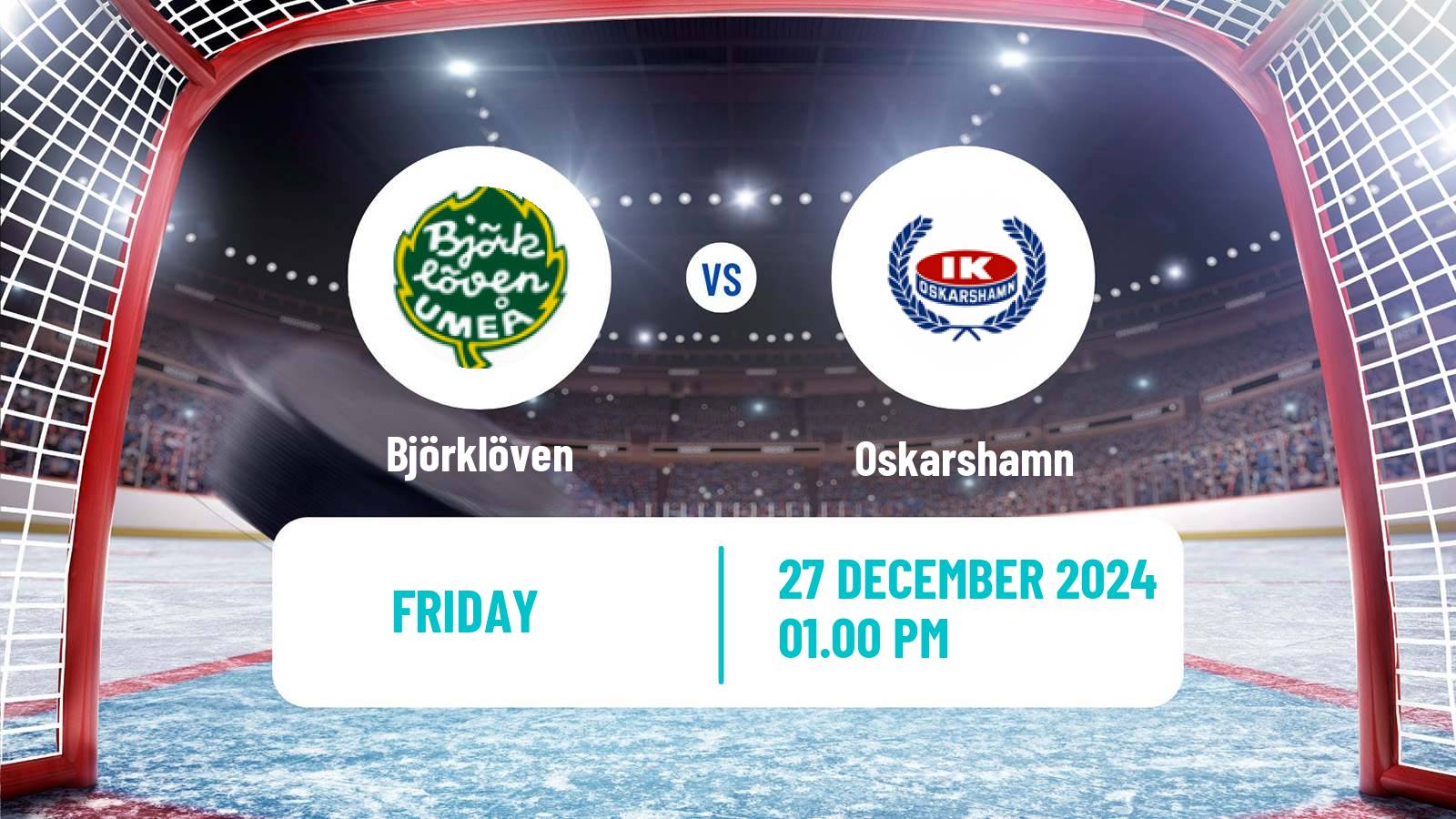 Hockey Swedish Hockey Allsvenskan Björklöven - Oskarshamn