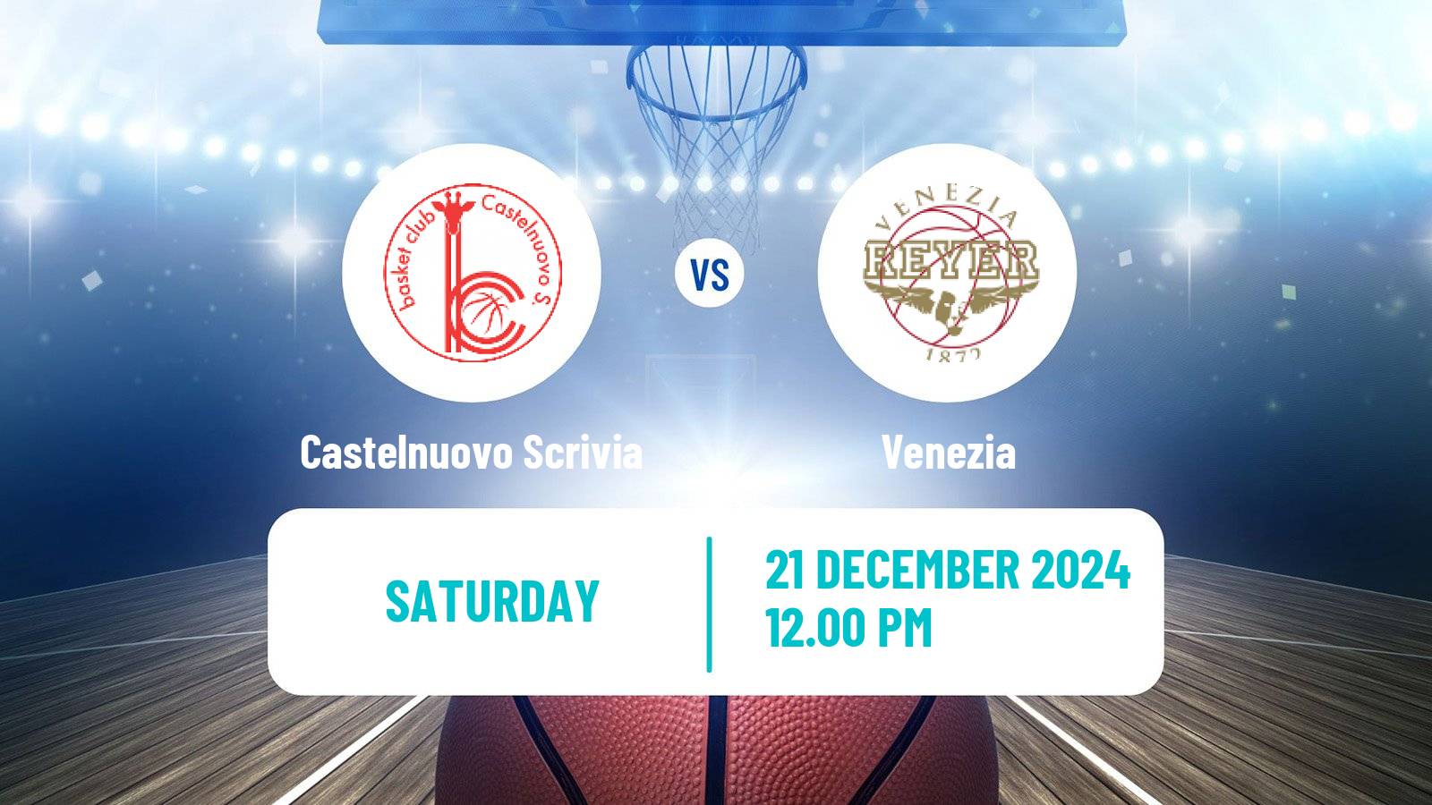 Basketball Italian Serie A1 Basketball Women Castelnuovo Scrivia - Venezia