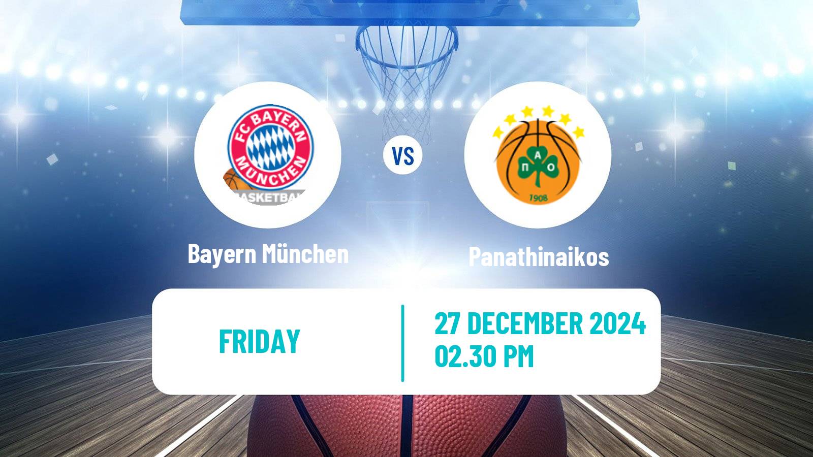 Basketball Euroleague Bayern München - Panathinaikos