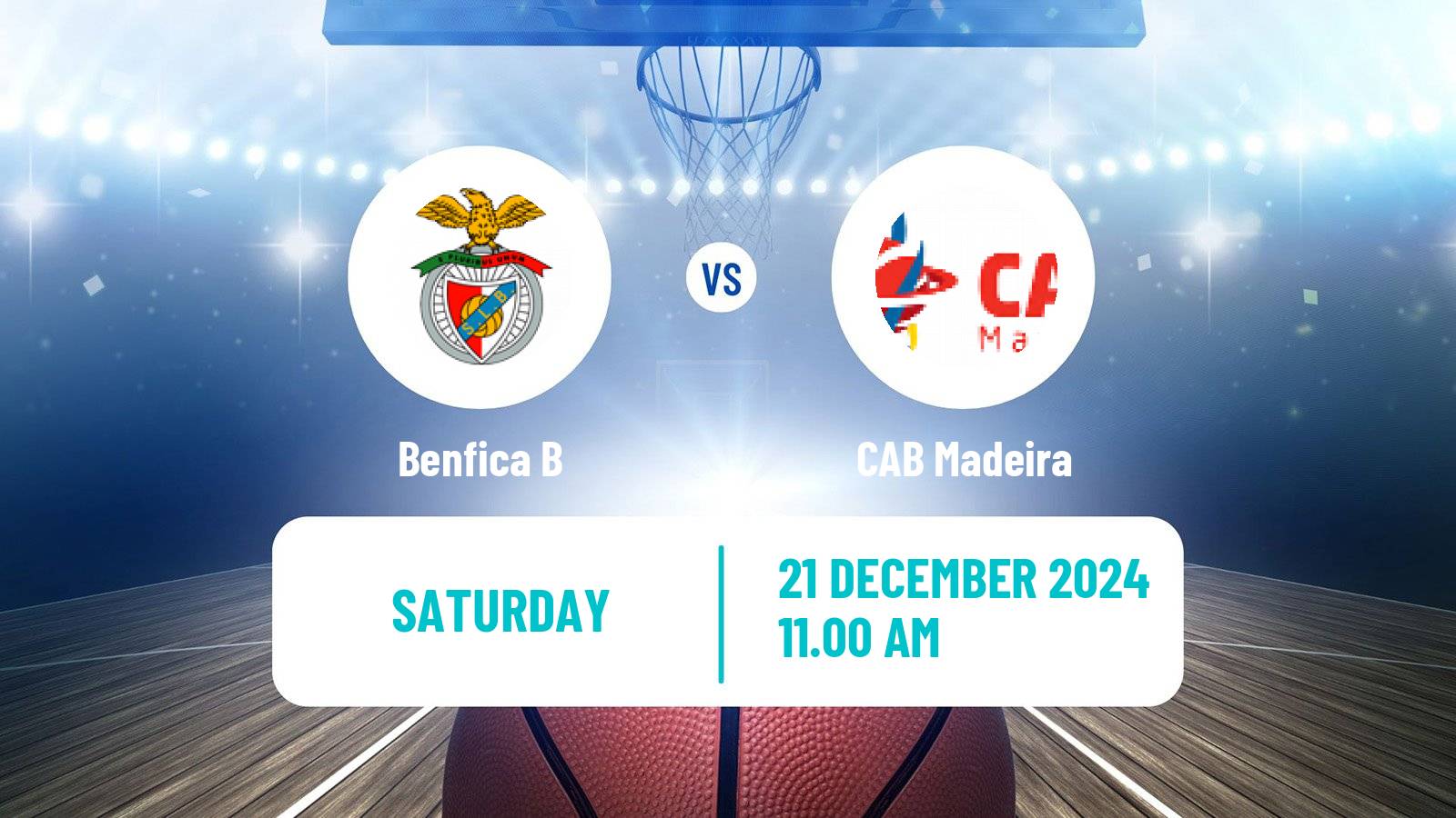 Basketball Portuguese Proliga Basketball Benfica B - Madeira