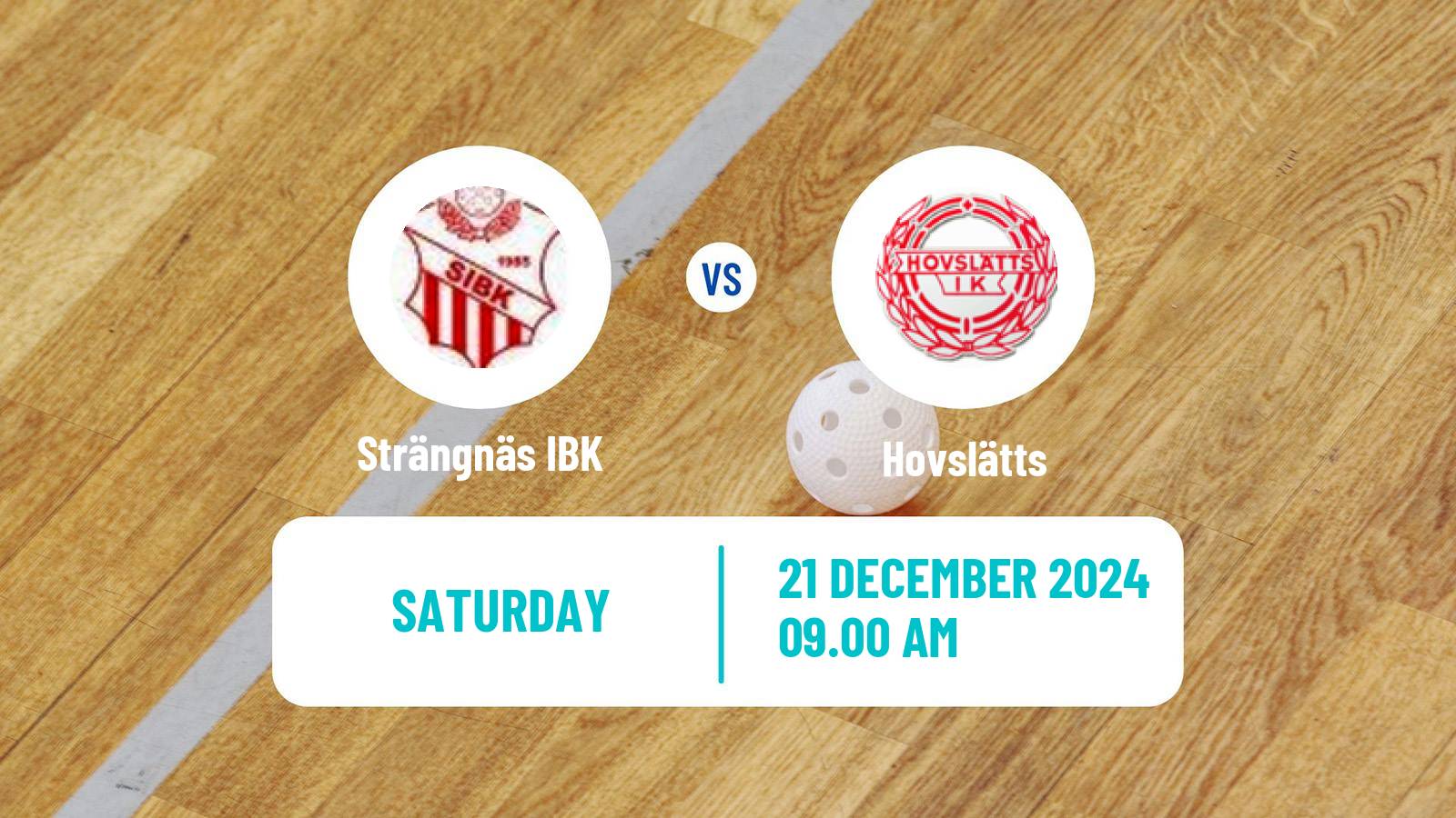 Floorball Swedish Allsvenskan Floorball Strängnäs IBK - Hovslätts