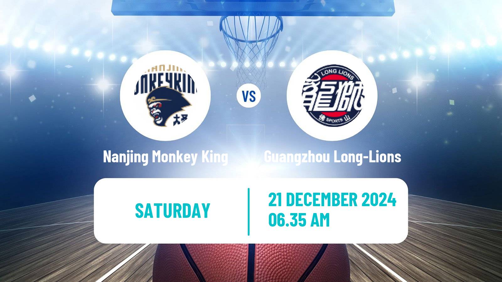 Basketball CBA Nanjing Monkey King - Guangzhou Long-Lions