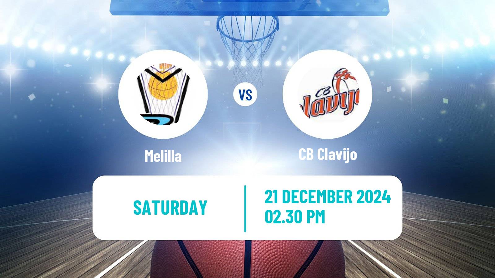 Basketball Spanish LEB Plata Melilla - Clavijo