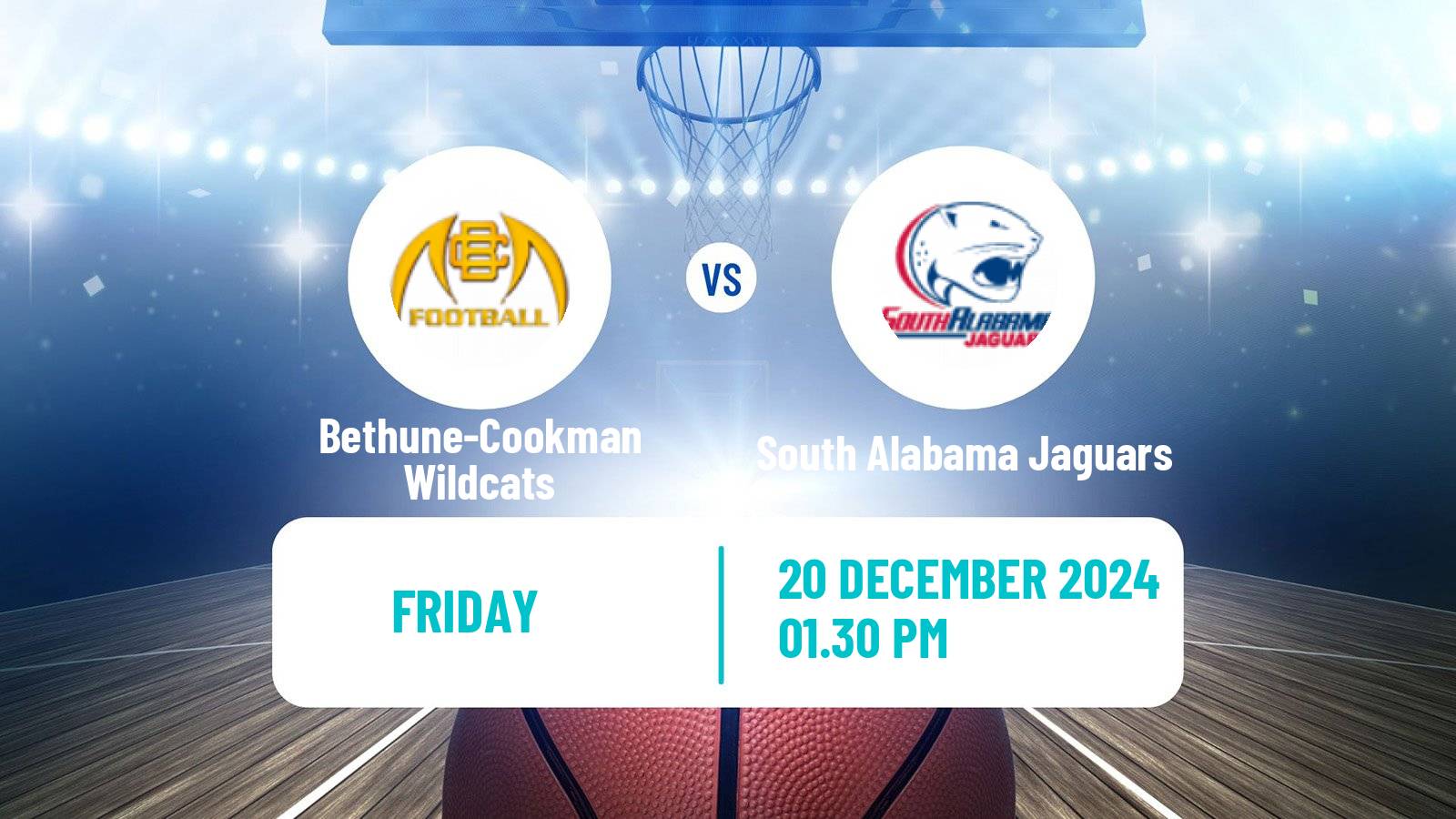 Basketball NCAA College Basketball Women Bethune-Cookman Wildcats - South Alabama Jaguars