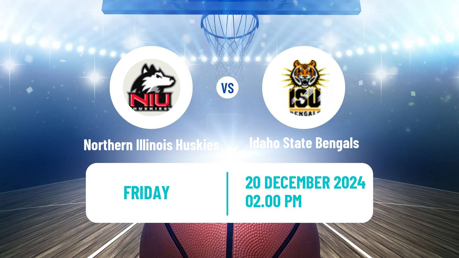 Basketball NCAA College Basketball Women Northern Illinois Huskies - Idaho State Bengals