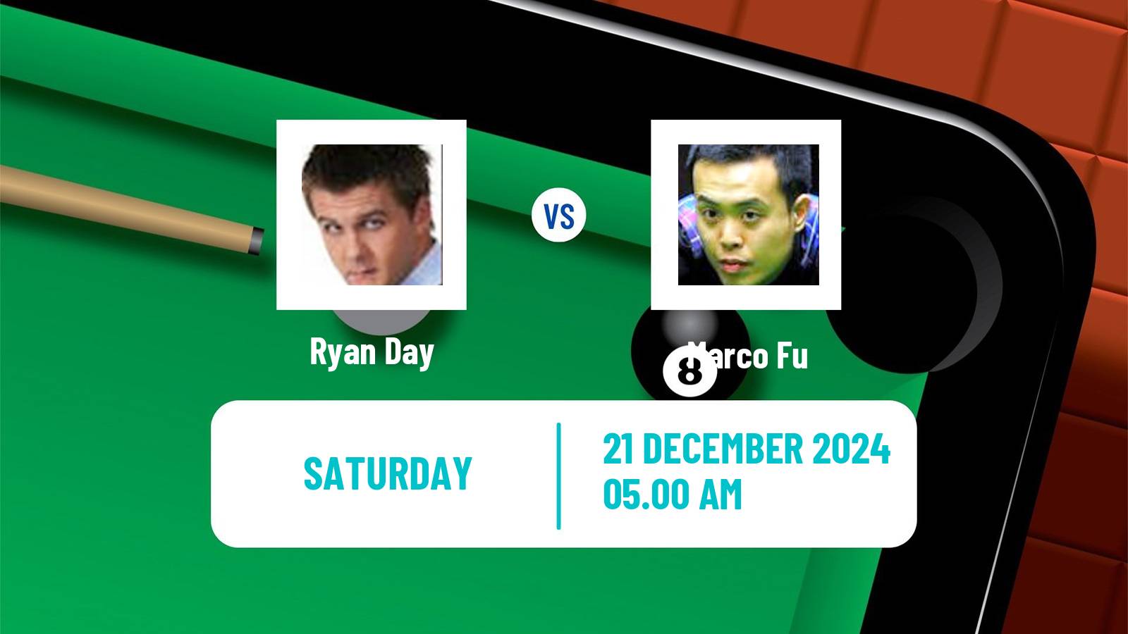 Snooker World Open Ryan Day - Marco Fu