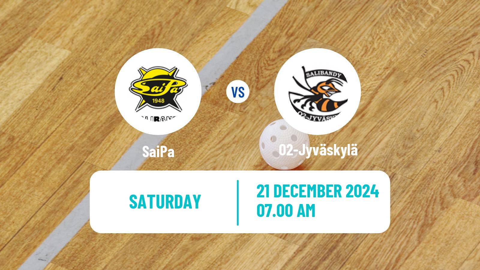 Floorball Finnish F-Liiga Women SaiPa - O2-Jyväskylä