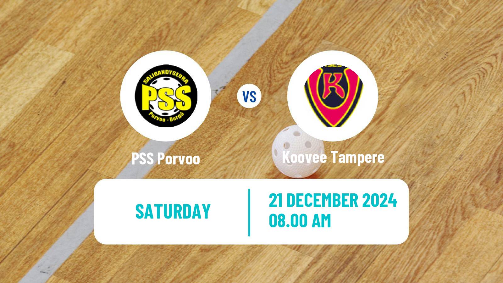 Floorball Finnish F-Liiga Women PSS Porvoo - Koovee Tampere