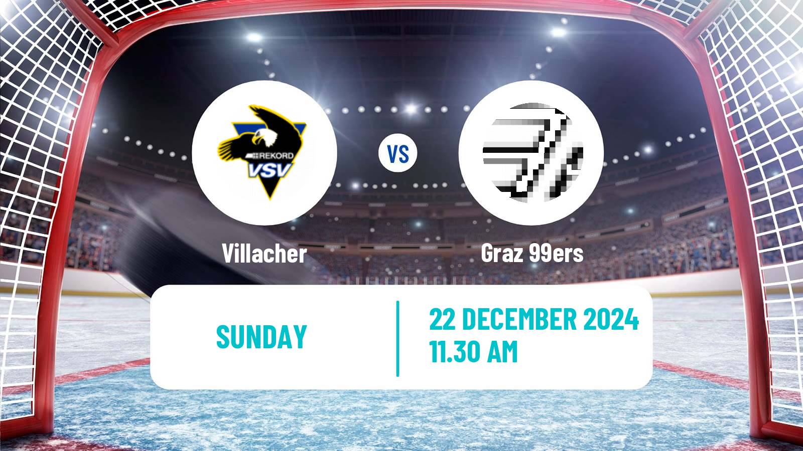 Hockey Austrian Ice Hockey League Villacher - Graz 99ers