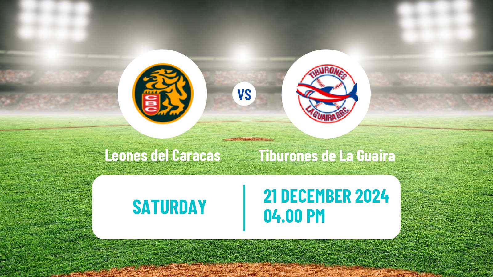 Baseball Venezuelan LVBP Leones del Caracas - Tiburones de La Guaira