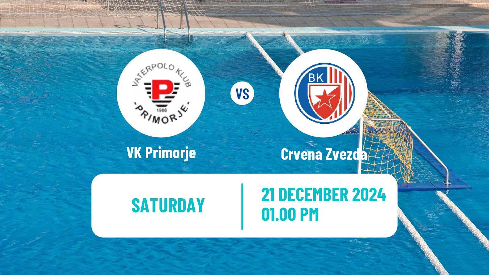 Water polo Serbian Super Liga Water Polo Primorje - Crvena Zvezda