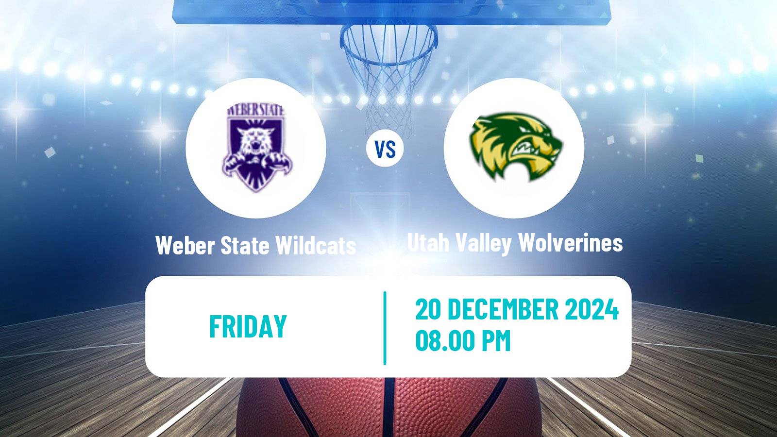 Basketball NCAA College Basketball Women Weber State Wildcats - Utah Valley Wolverines