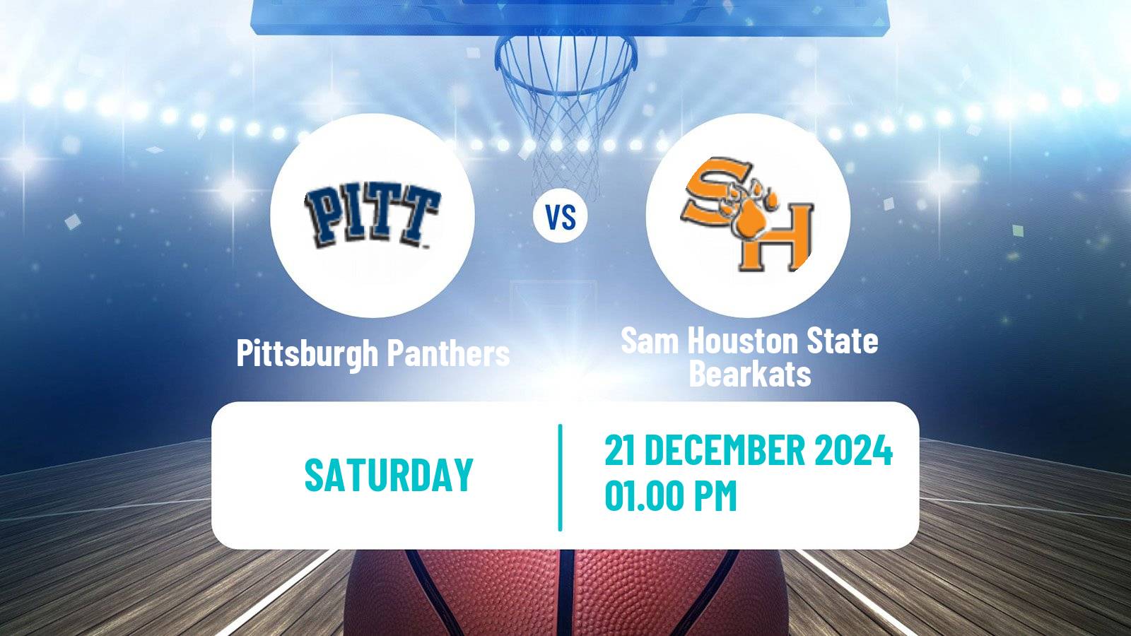 Basketball NCAA College Basketball Pittsburgh Panthers - Sam Houston State Bearkats