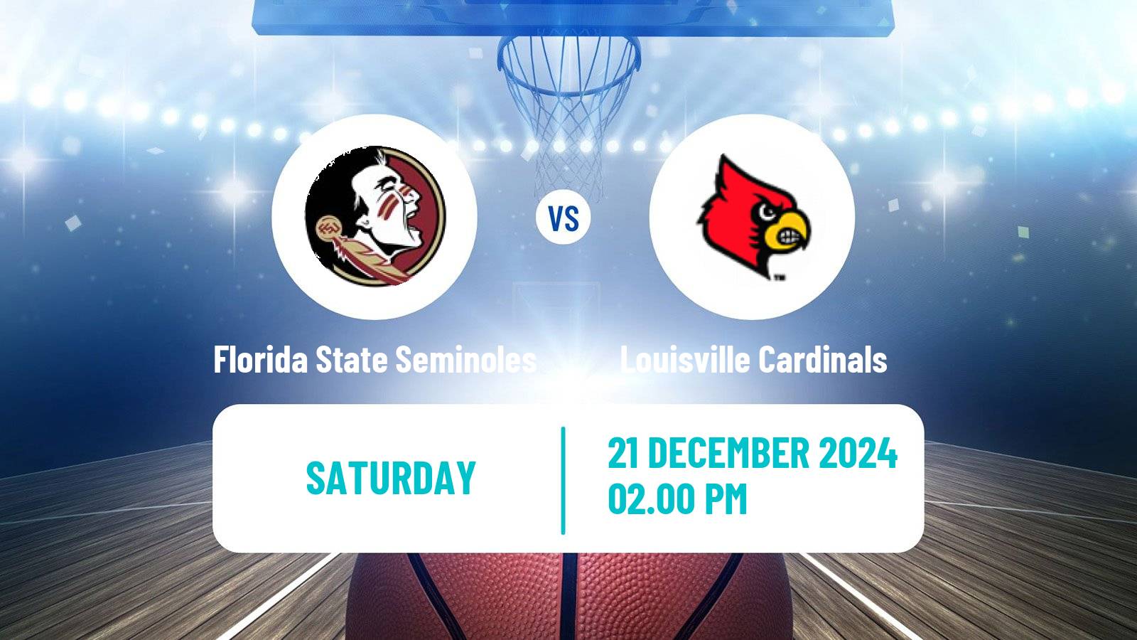 Basketball NCAA College Basketball Florida State Seminoles - Louisville Cardinals