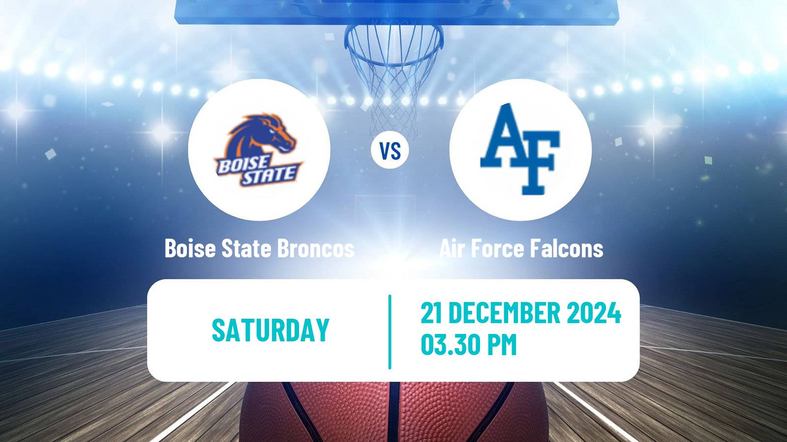 Basketball NCAA College Basketball Boise State Broncos - Air Force Falcons