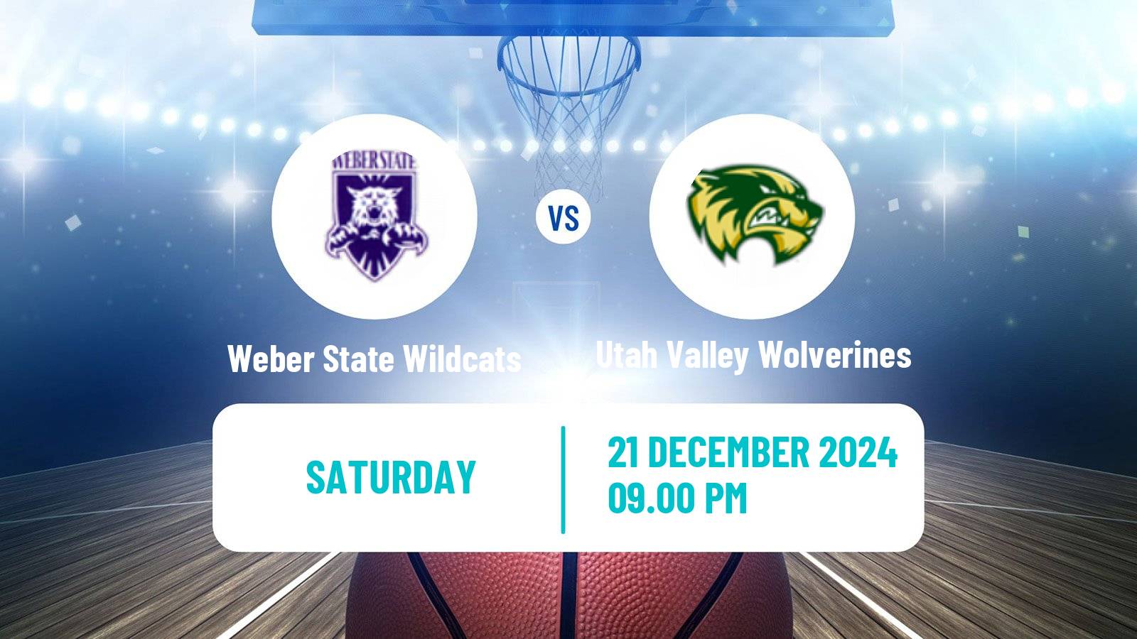 Basketball NCAA College Basketball Weber State Wildcats - Utah Valley Wolverines