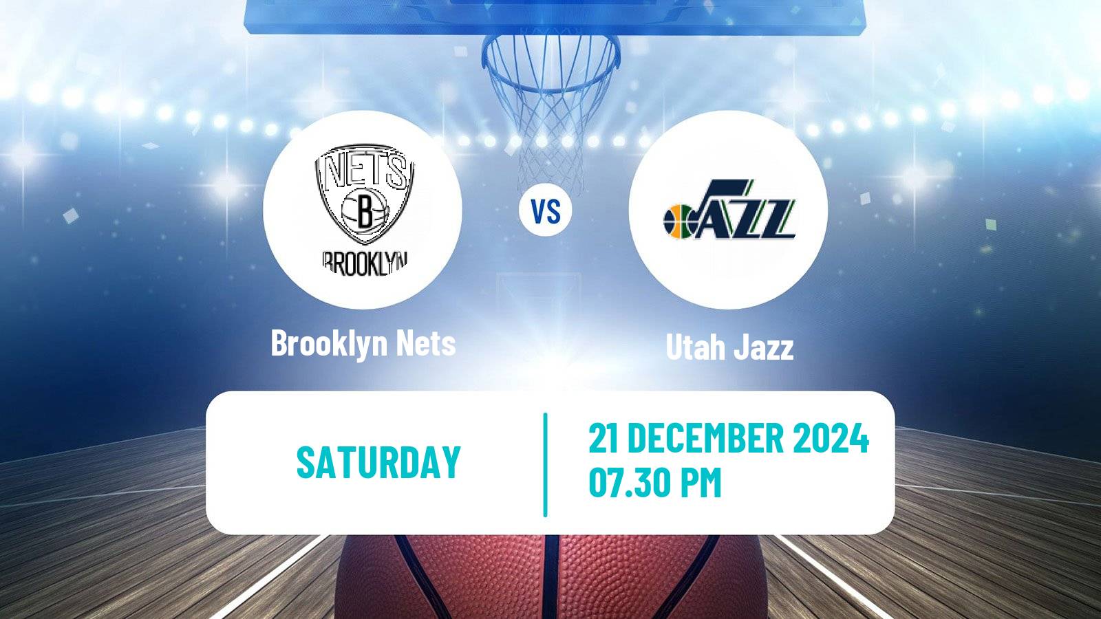 Basketball NBA Brooklyn Nets - Utah Jazz