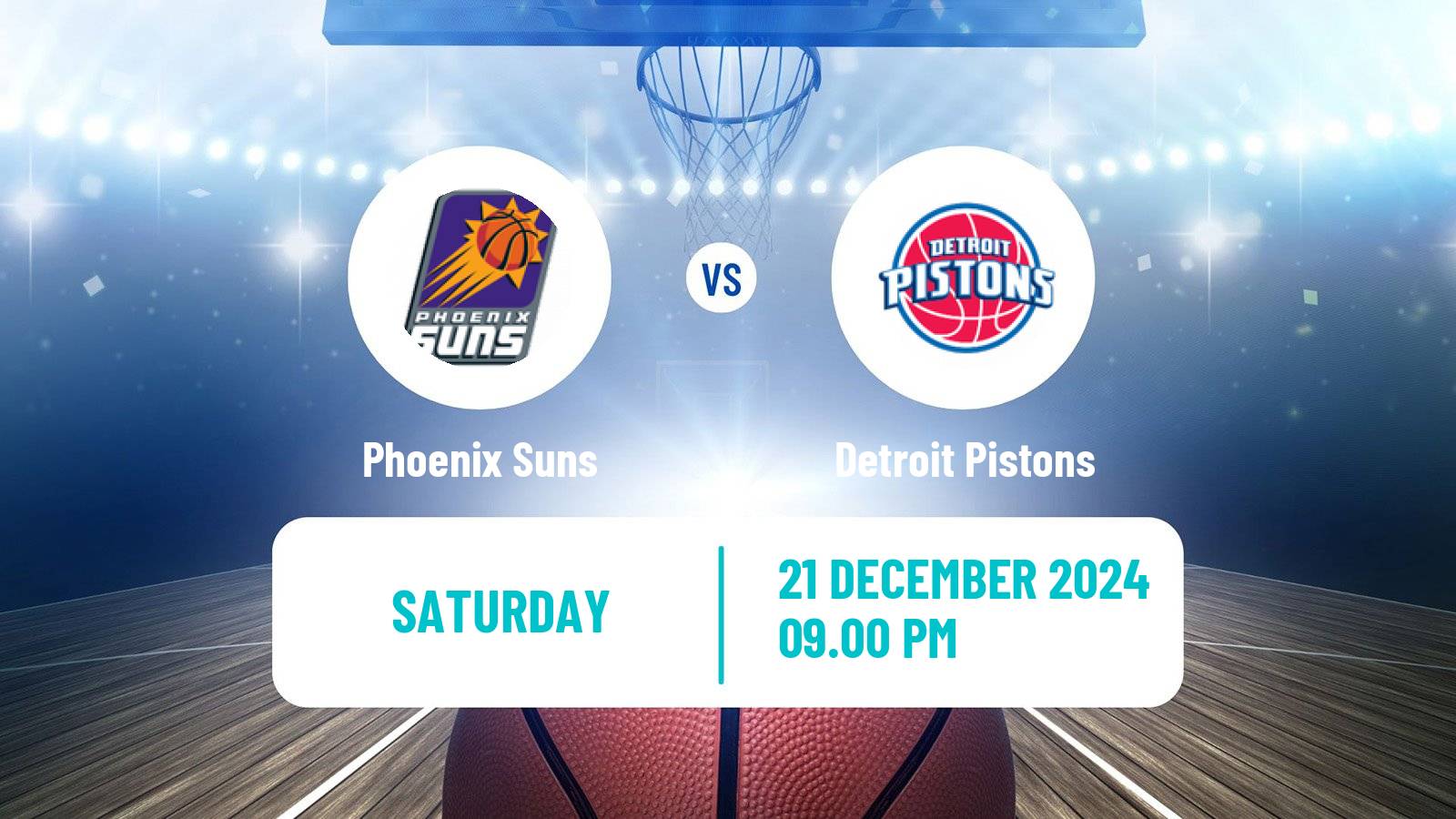 Basketball NBA Phoenix Suns - Detroit Pistons