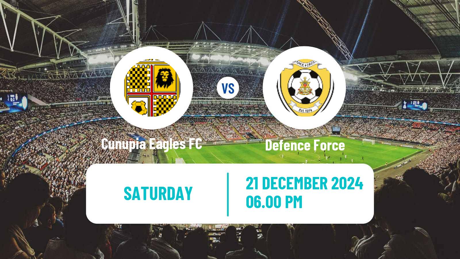 Soccer Trinidad and Tobago Premier League Cunupia Eagles FC - Defence Force