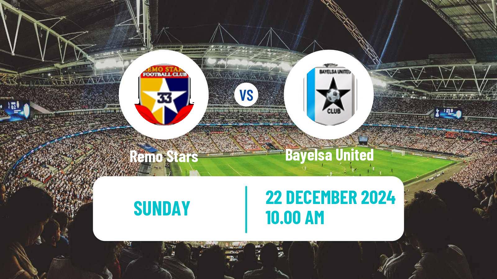 Soccer Nigerian Premier League Remo Stars - Bayelsa United