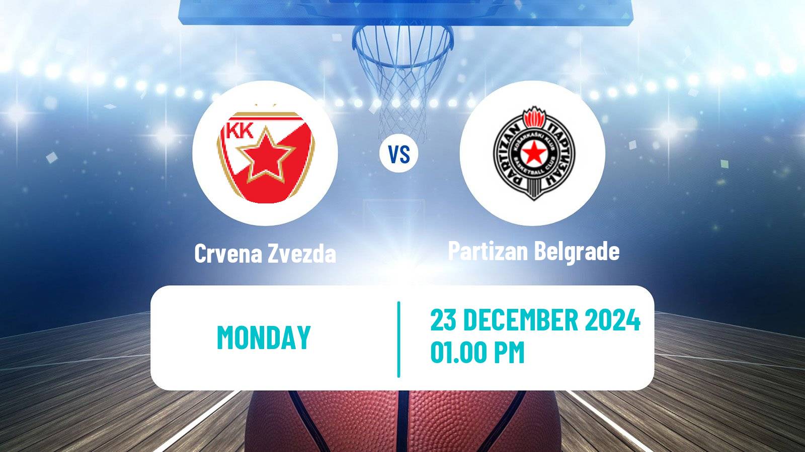 Basketball Adriatic League Crvena Zvezda - Partizan Belgrade