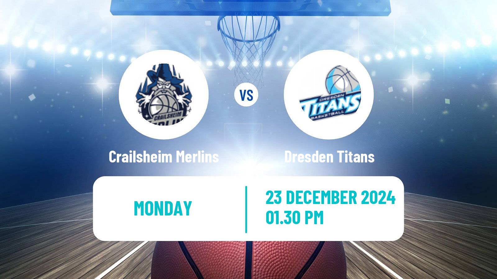 Basketball German Pro A Basketball Crailsheim Merlins - Dresden Titans