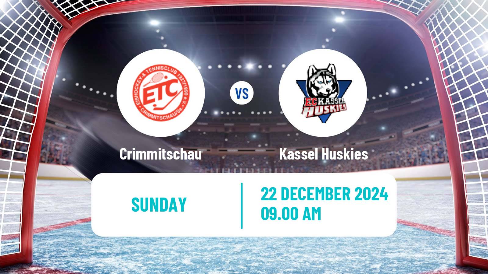 Hockey German DEL2 Crimmitschau - Kassel Huskies